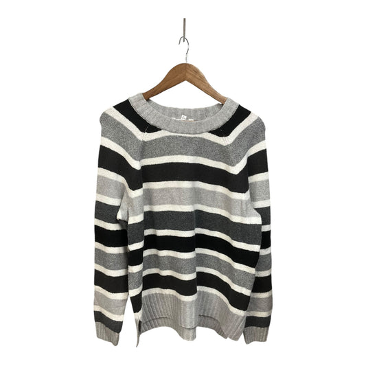 Sweater By Time And Tru In Black & Grey, Size: Xl