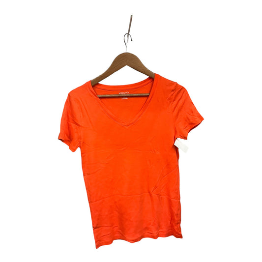 Top Short Sleeve By Merona In Orange, Size: L