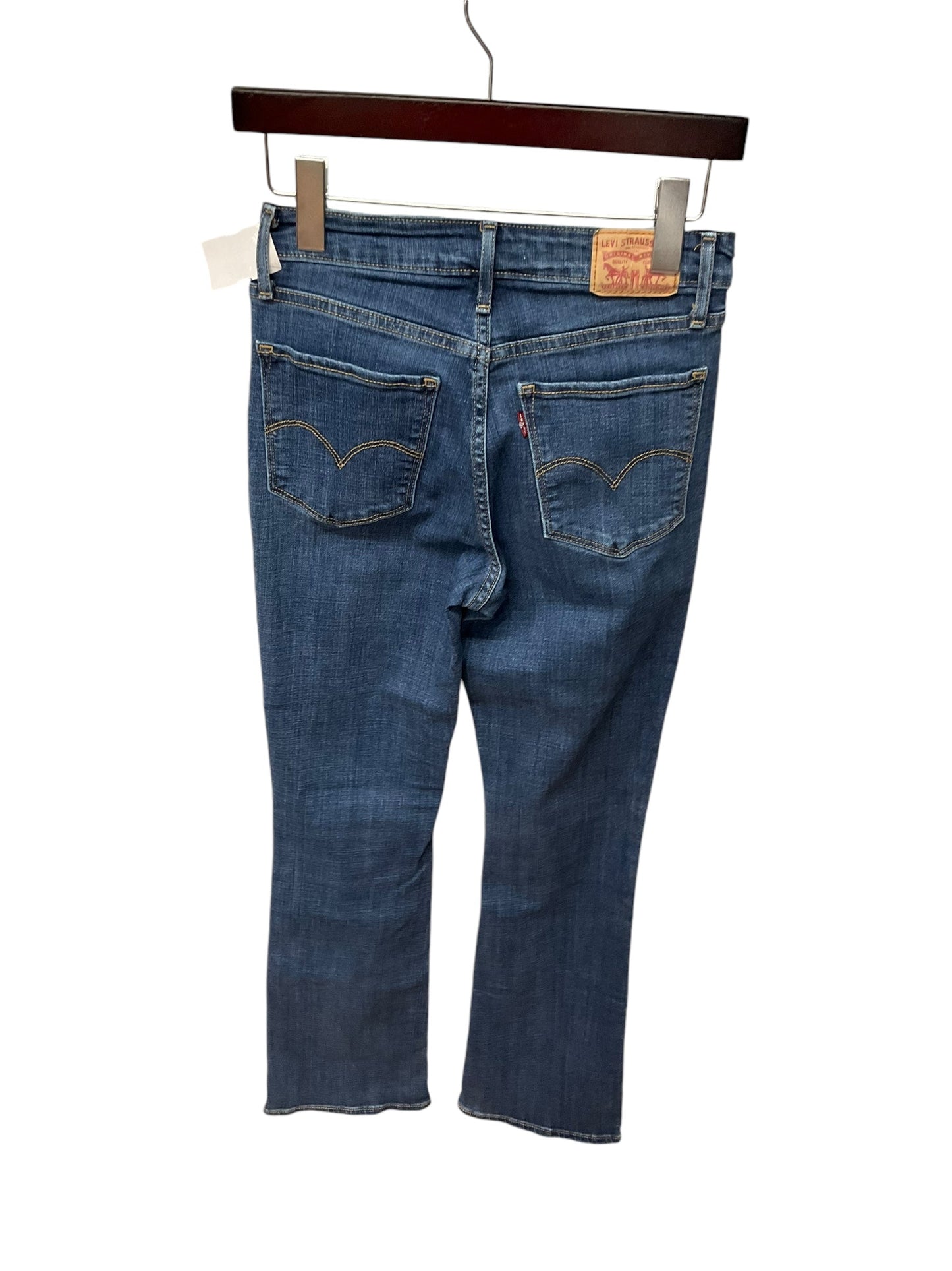 Jeans Boot Cut By Levis In Blue Denim, Size: 28