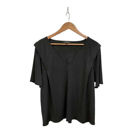 Top Short Sleeve By Banana Republic In Black, Size: Xxl