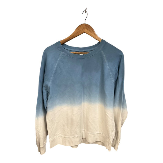 Sweatshirt Crewneck By Old Navy In Blue & White, Size: L