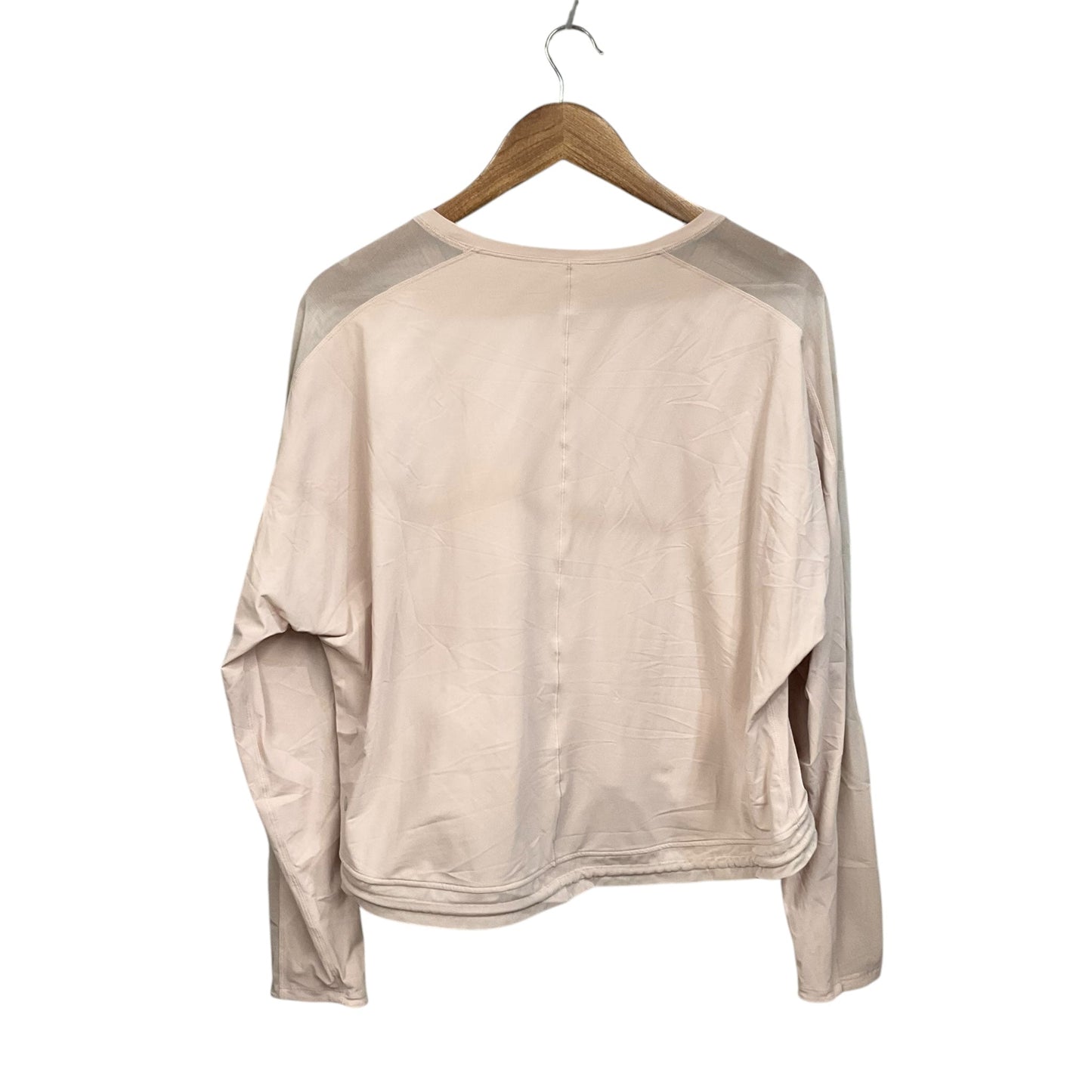 Athletic Top Long Sleeve Crewneck By Lululemon In Beige, Size: 12