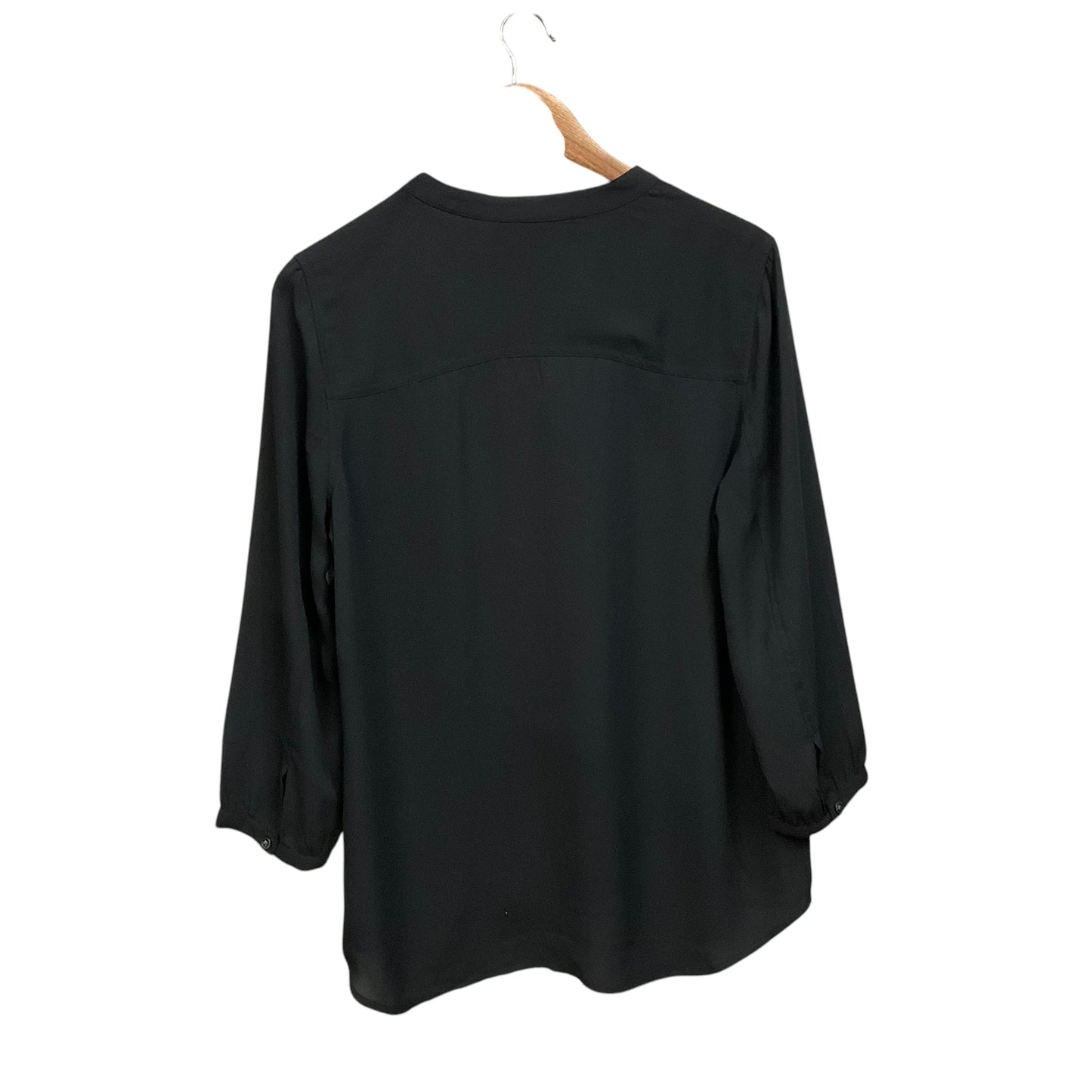 Top Long Sleeve By Halogen In Black, Size: M