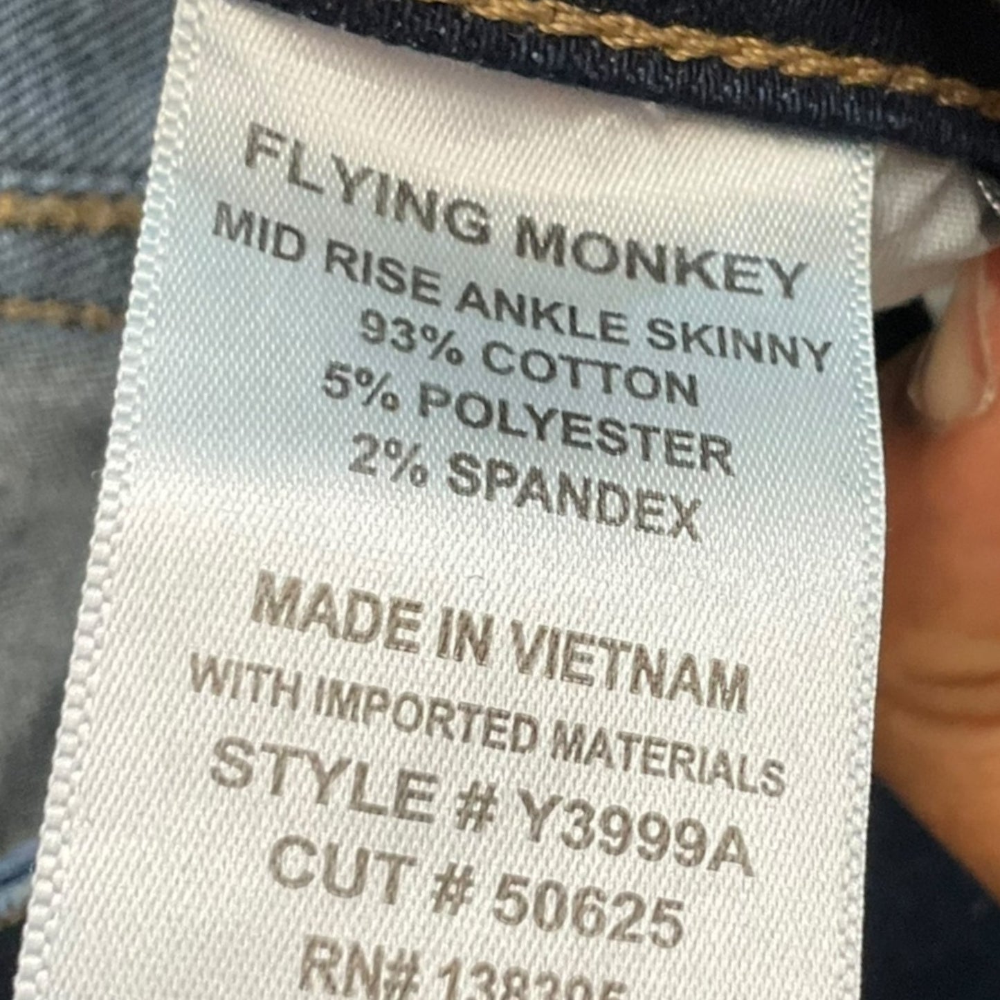 Jeans Straight By Flying Monkey In Blue Denim, Size: 4