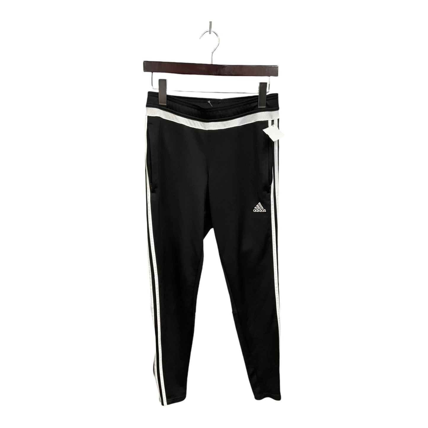 Athletic Pants By Adidas In Black & White, Size: S