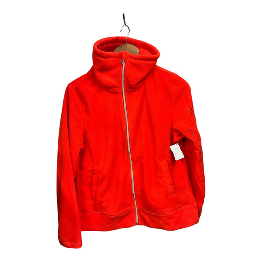 Jacket Fleece By Calvin Klein In Orange, Size: M