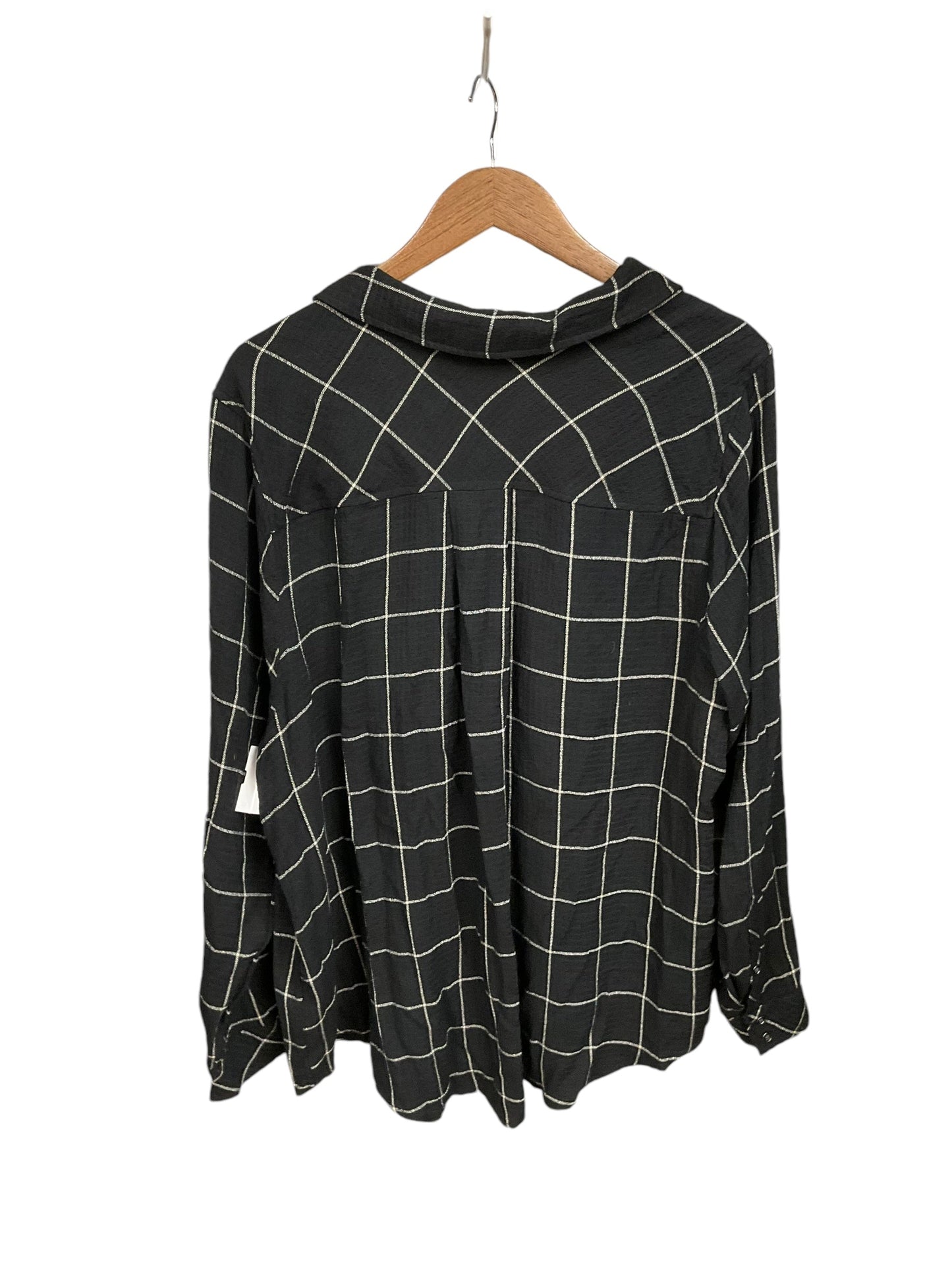 Blouse Long Sleeve By Torrid In Black, Size: 3x