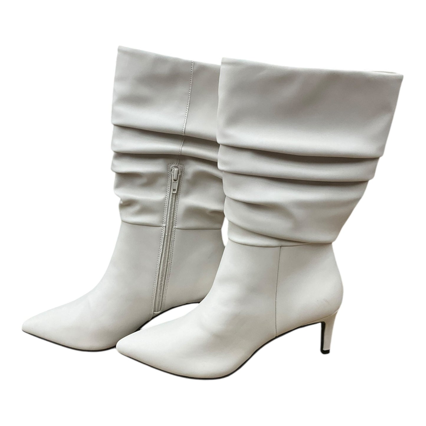 Boots Mid-calf Heels By Alfani In Cream, Size: 8