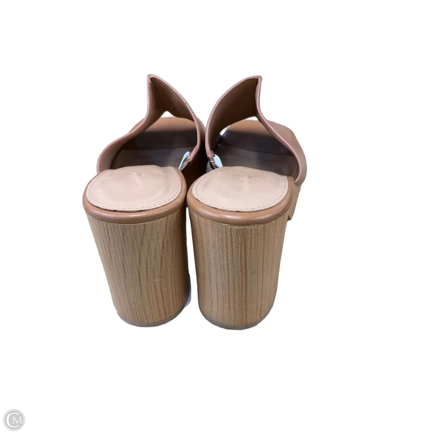 Sandals Heels Kitten By Universal Thread In Tan, Size: 9.5