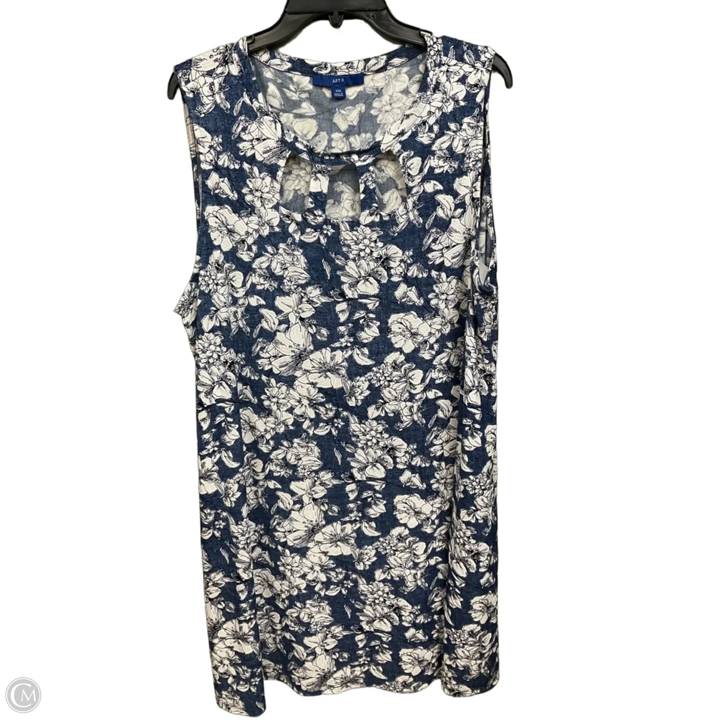Dress Casual Short By Apt 9 In Blue, Size: Xxl