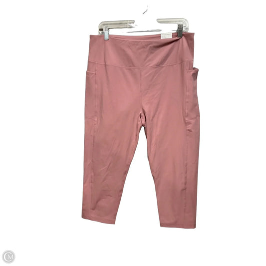 Athletic Leggings By Zella In Pink, Size: Xl