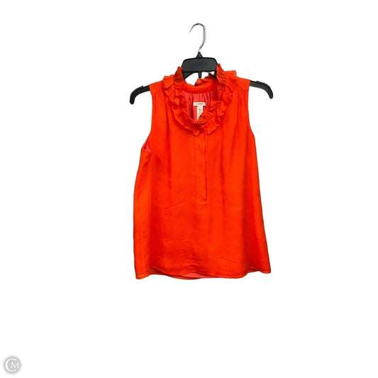 Blouse Sleeveless By J. Crew In Orange, Size: S