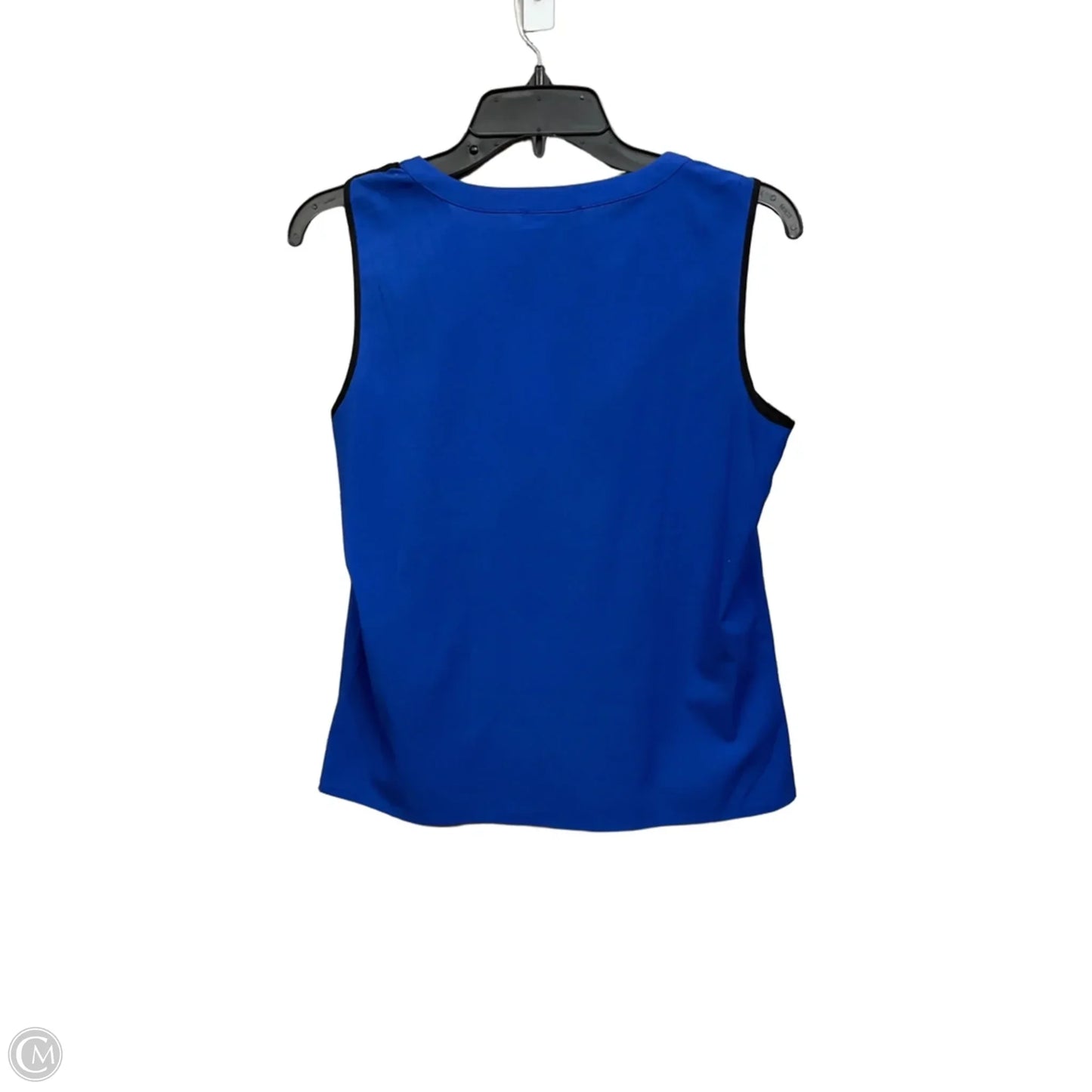 Blouse Sleeveless By Calvin Klein In Blue, Size: S