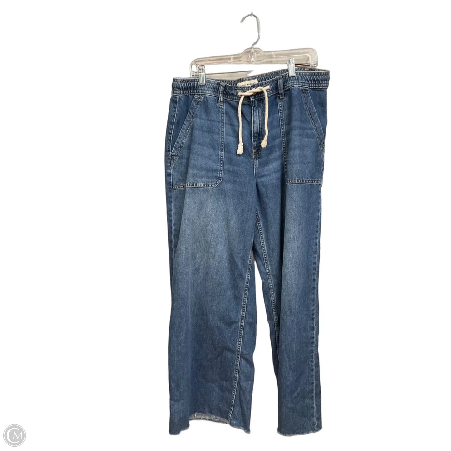 Jeans Wide Leg By Lucky Brand In Blue Denim, Size: 12