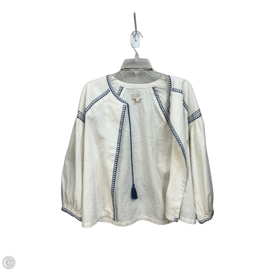 Top 3/4 Sleeve By Loft In White, Size: S