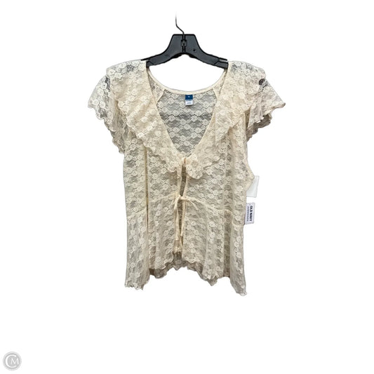 Top Sleeveless By Old Navy In Cream, Size: Xl