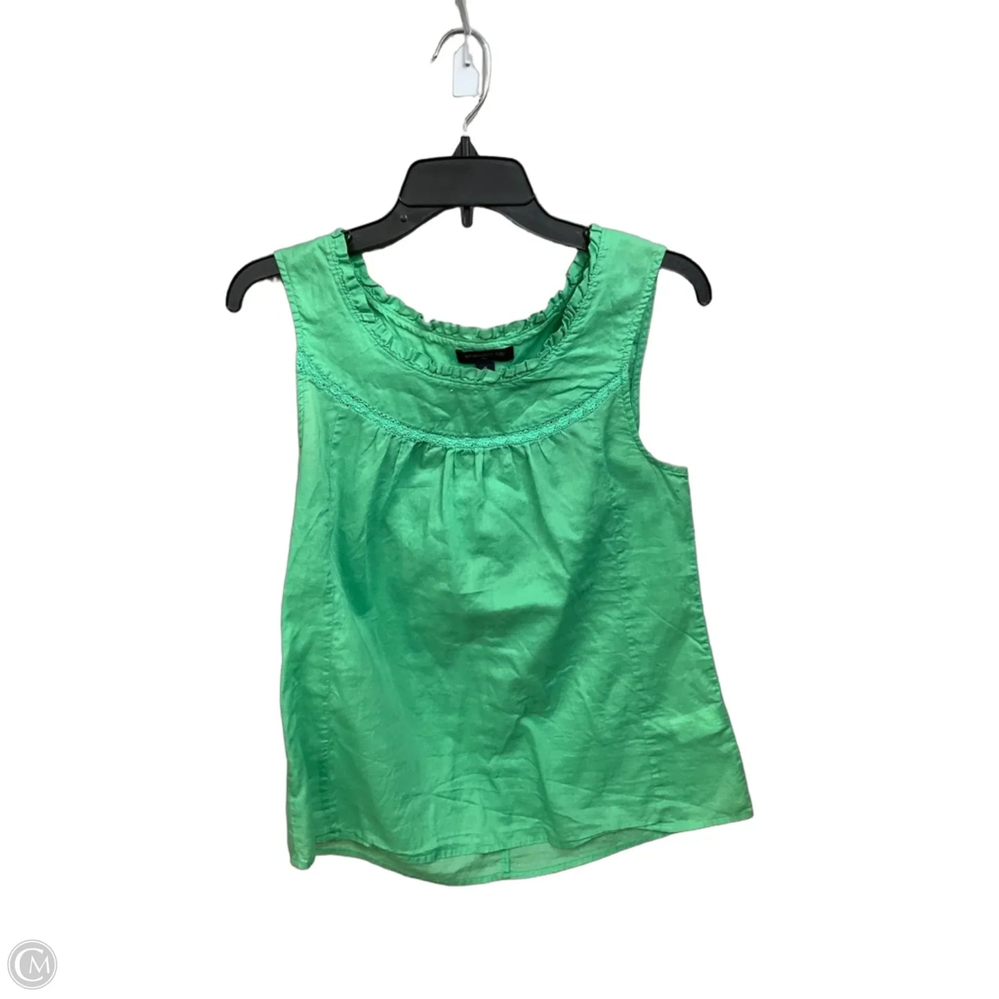 Top Sleeveless By Banana Republic In Green, Size: M