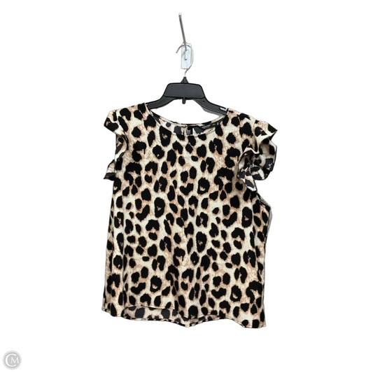 Top Sleeveless By Shein In Animal Print, Size: 1x