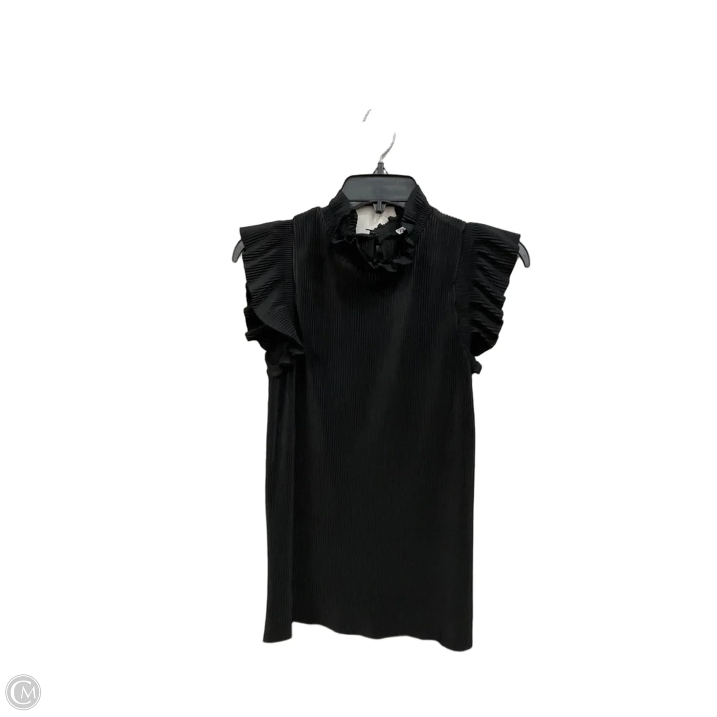 Top Sleeveless By Zara In Black, Size: M