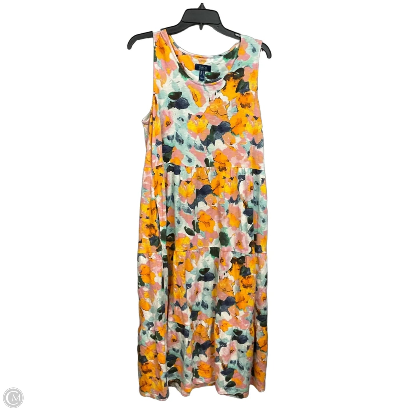 Dress Casual Maxi By D&co. In Orange, Size: M