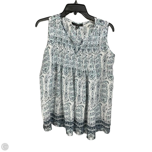Top Sleeveless By Zac And Rachel In Blue, Size: L