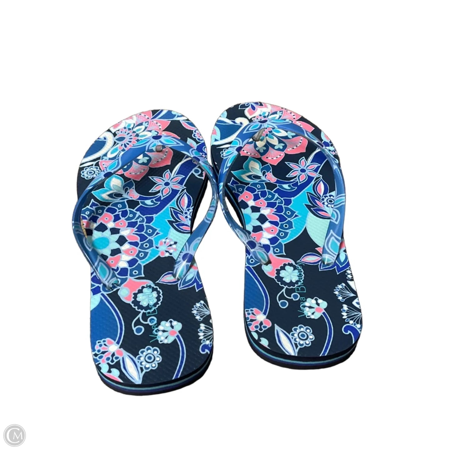 Sandals Flip Flops By Vera Bradley In Blue, Size: 7