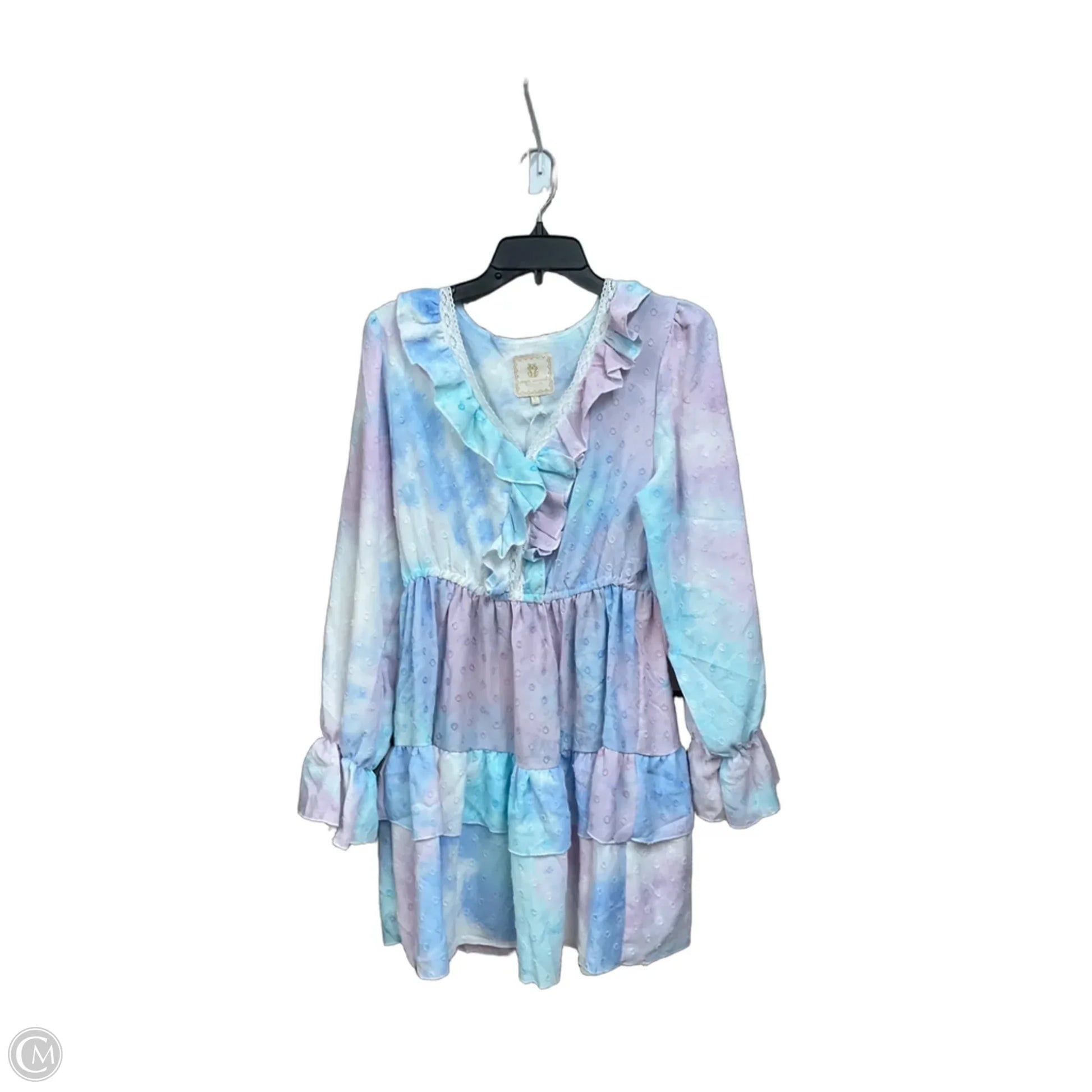 Dress Casual Short By Simply Southern In Blue, Size: L