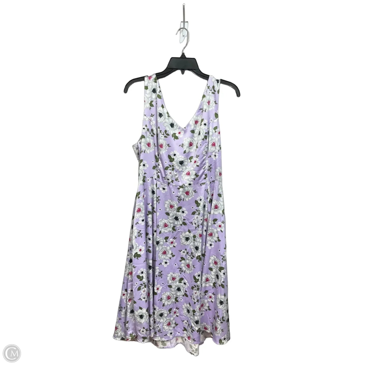 Dress Casual Midi By Clothes Mentor In Purple, Size: Xl