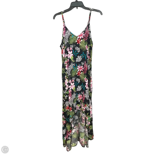 Dress Casual Maxi By Clothes Mentor In Floral Print, Size: L