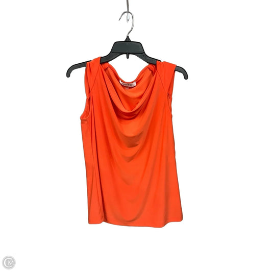 Top Sleeveless By Kasper In Orange, Size: M