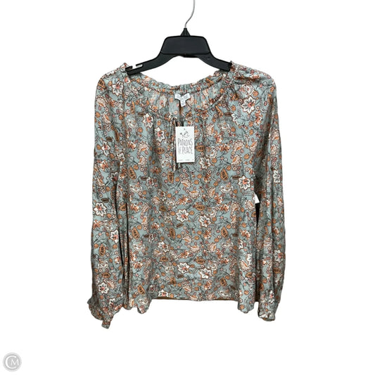 Top Long Sleeve By Patrons Of Peace In Green, Size: M