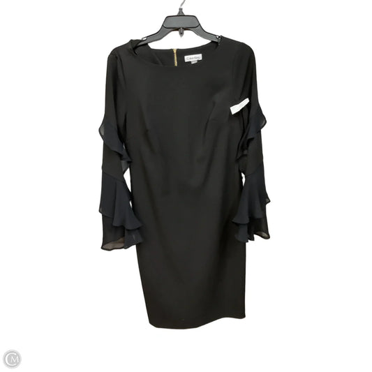 Dress Casual Short By Calvin Klein In Black, Size: M