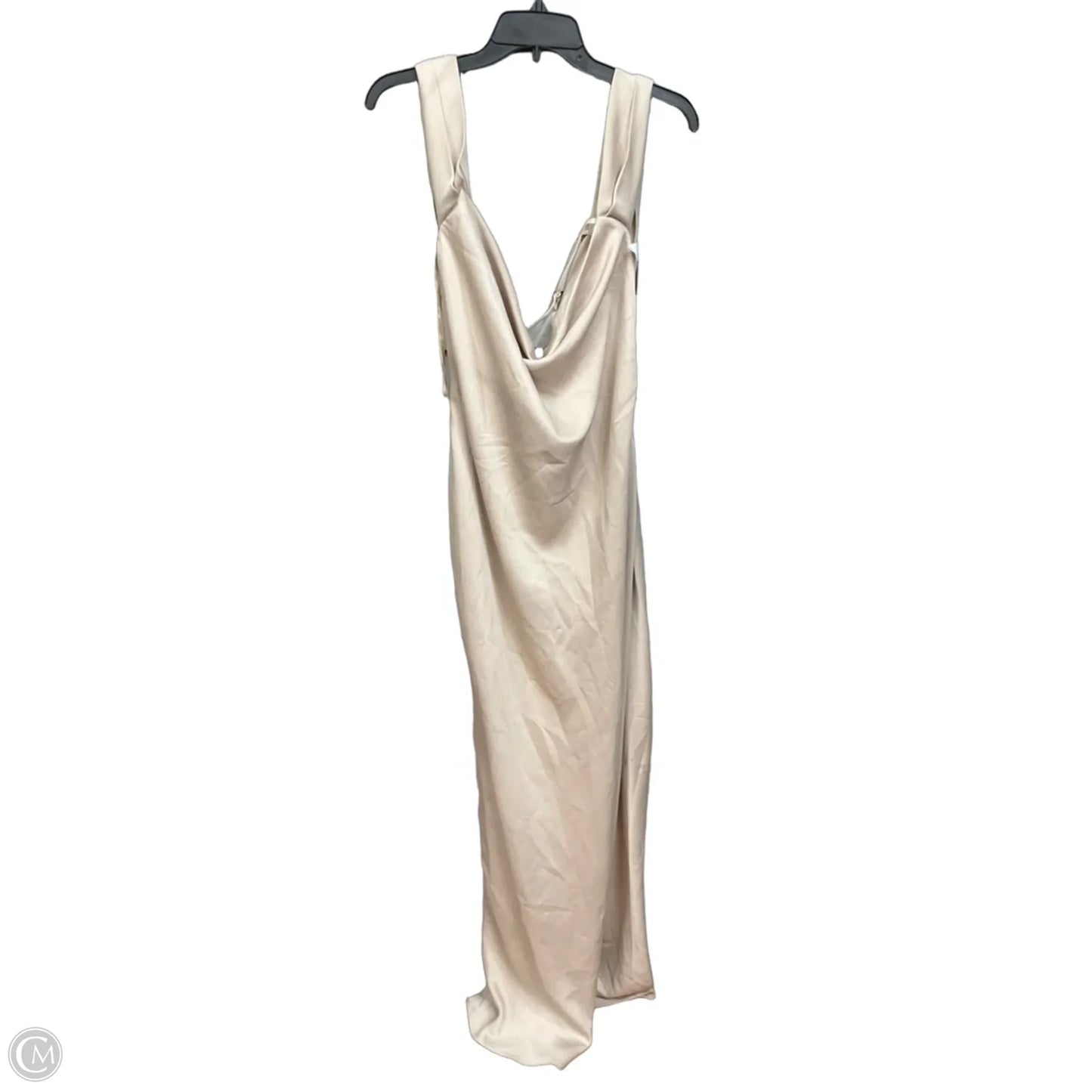 Dress Party Long By Clothes Mentor In Tan, Size: Xl