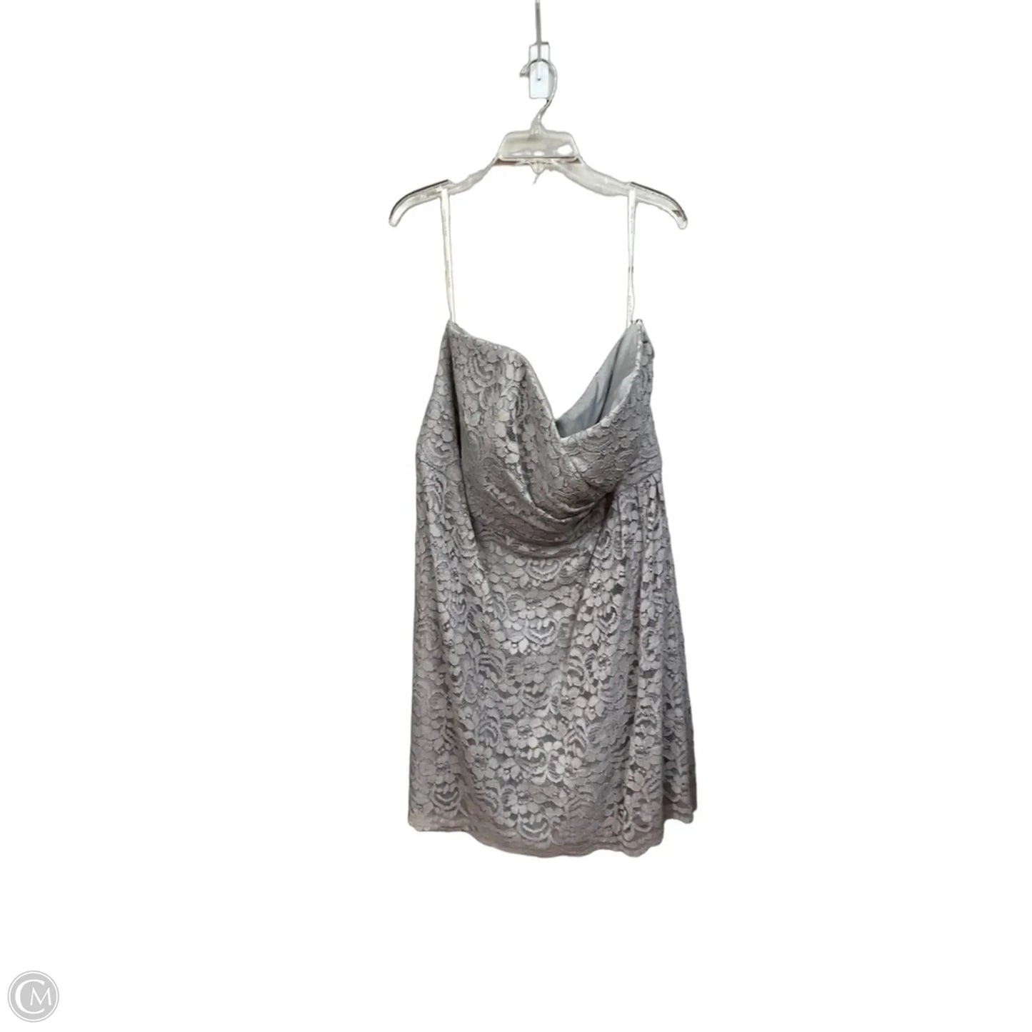 Dress Party Short By Clothes Mentor In Grey, Size: 3x