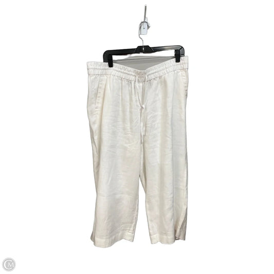 Pants Linen By Talbots In White, Size: 14