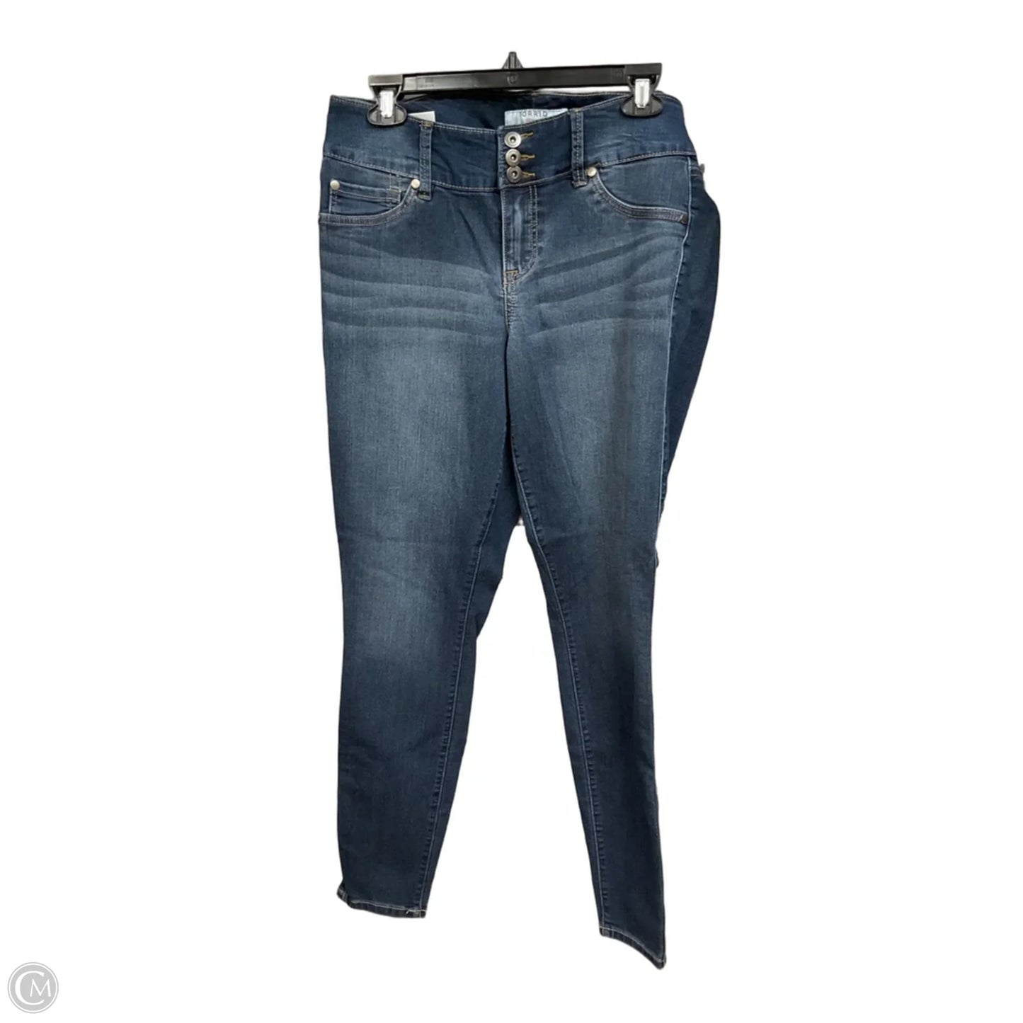 Jeans Skinny By Torrid In Blue Denim, Size: 12