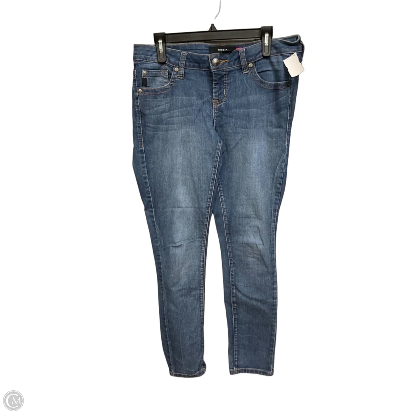 Jeans Skinny By Torrid In Blue Denim, Size: 12