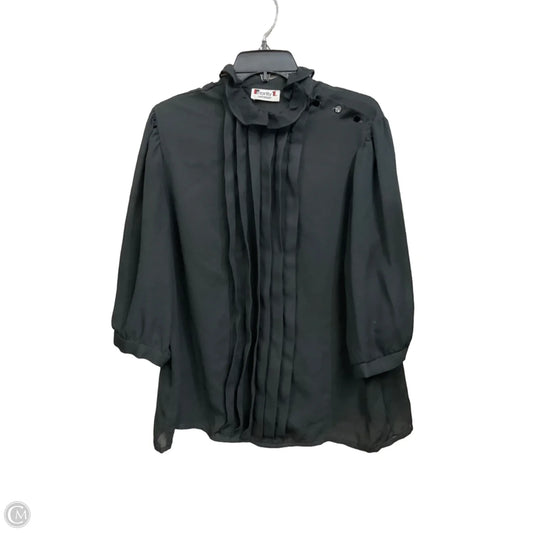 Blouse Long Sleeve By Lane Bryant In Black, Size: 2x