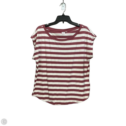 Top Short Sleeve By Gap In Striped Pattern, Size: M