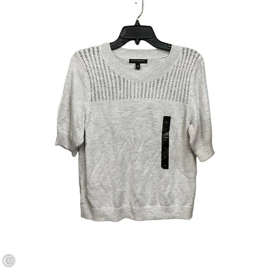 Top Short Sleeve By Banana Republic In Grey, Size: M