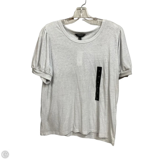Top Short Sleeve By Banana Republic In Grey, Size: M