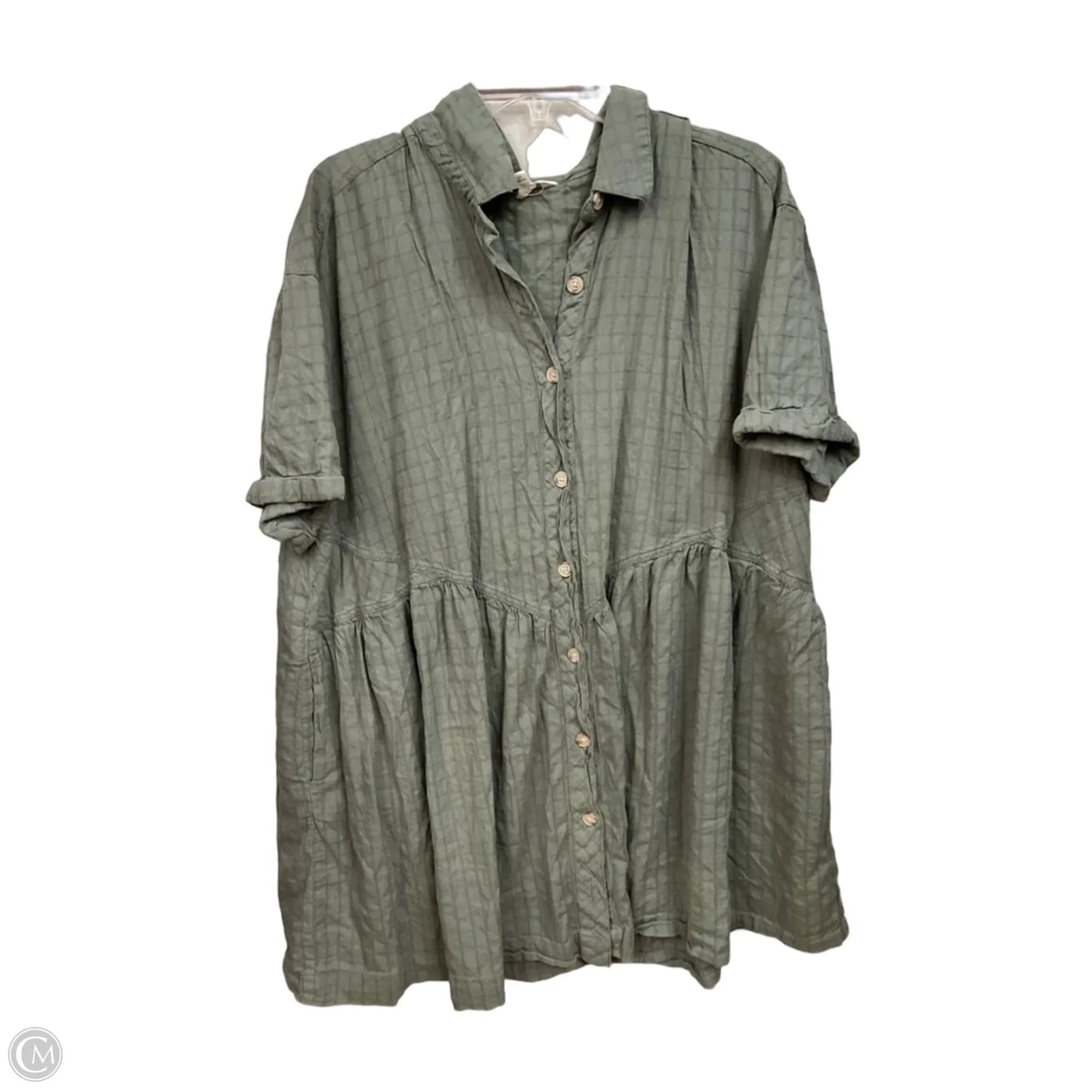 Dress Casual Short By Terra & Sky In Green, Size: 2x