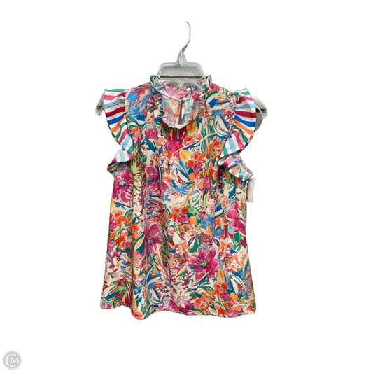 Blouse Sleeveless By Flying Tomato In Multi-colored, Size: S
