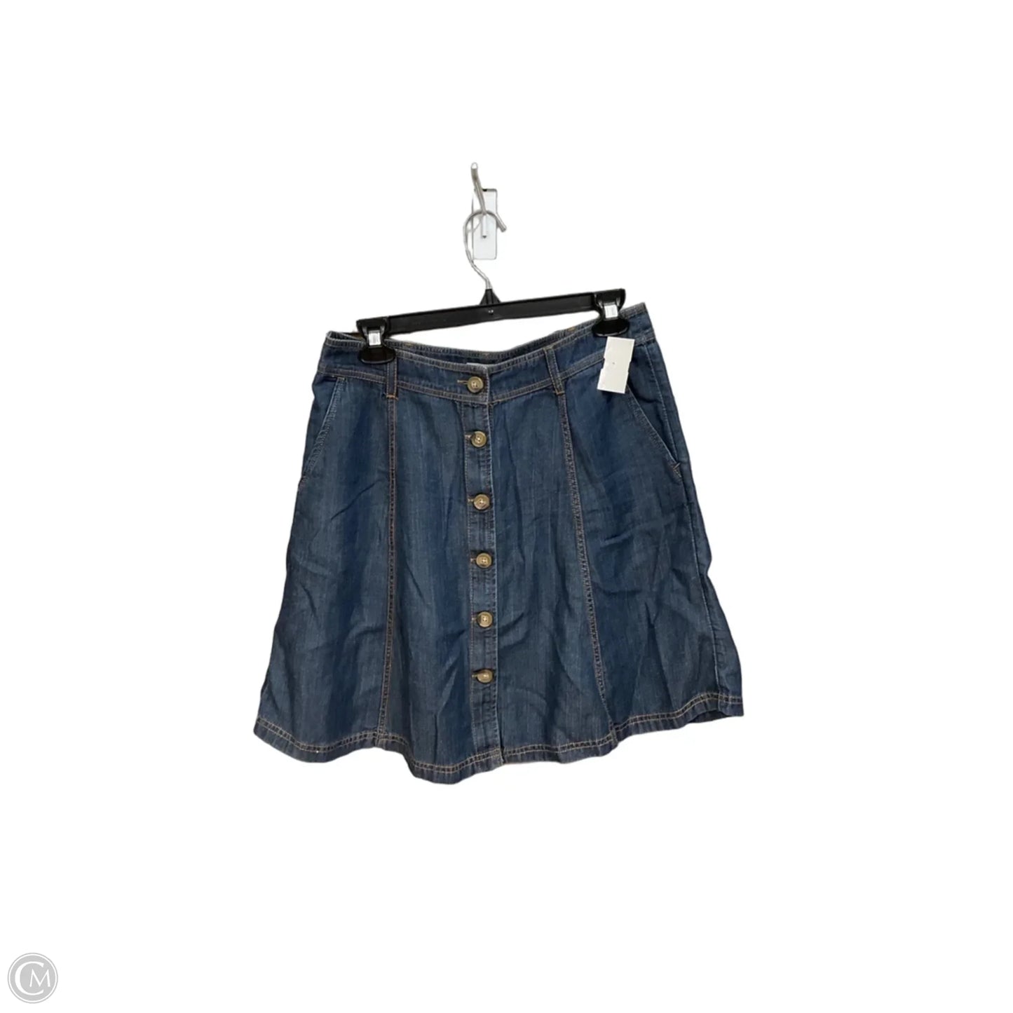 Skirt Mini & Short By Loft In Blue Denim, Size: 6