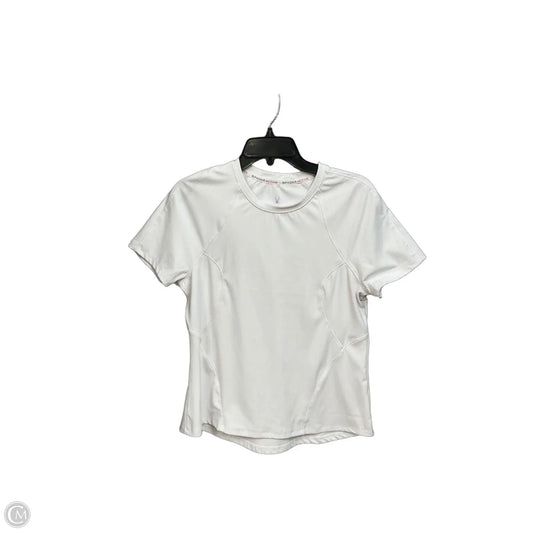 Athletic Top Short Sleeve By Spyder In White, Size: M