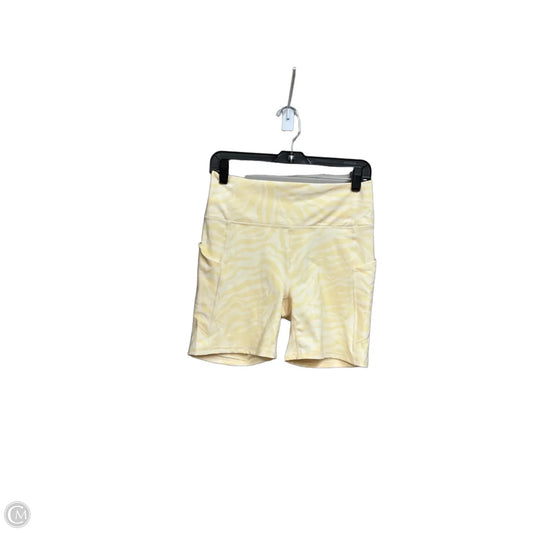 Athletic Shorts By Fabletics In Yellow, Size: L