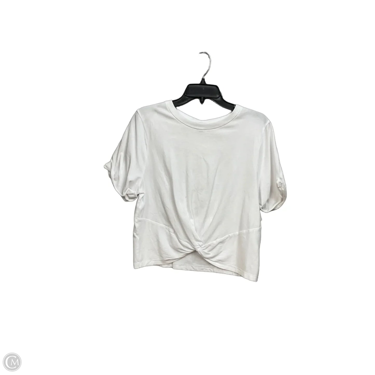 Athletic Top Short Sleeve By Fabletics In White, Size: L