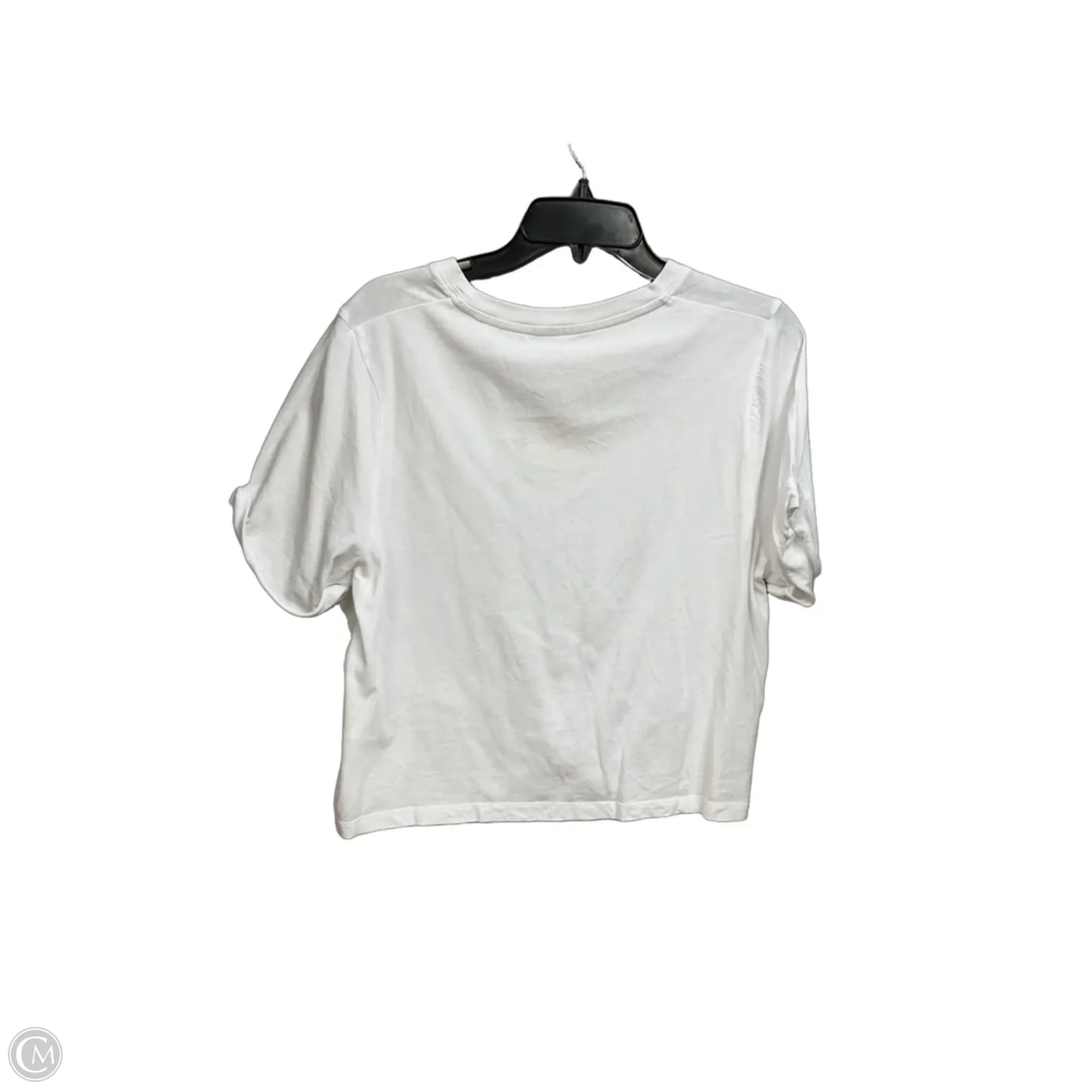 Athletic Top Short Sleeve By Fabletics In White, Size: L