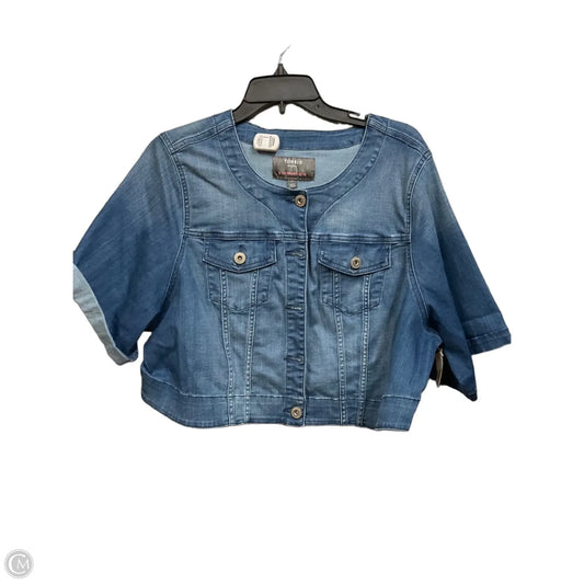 Top Short Sleeve By Torrid In Blue Denim, Size: 3x