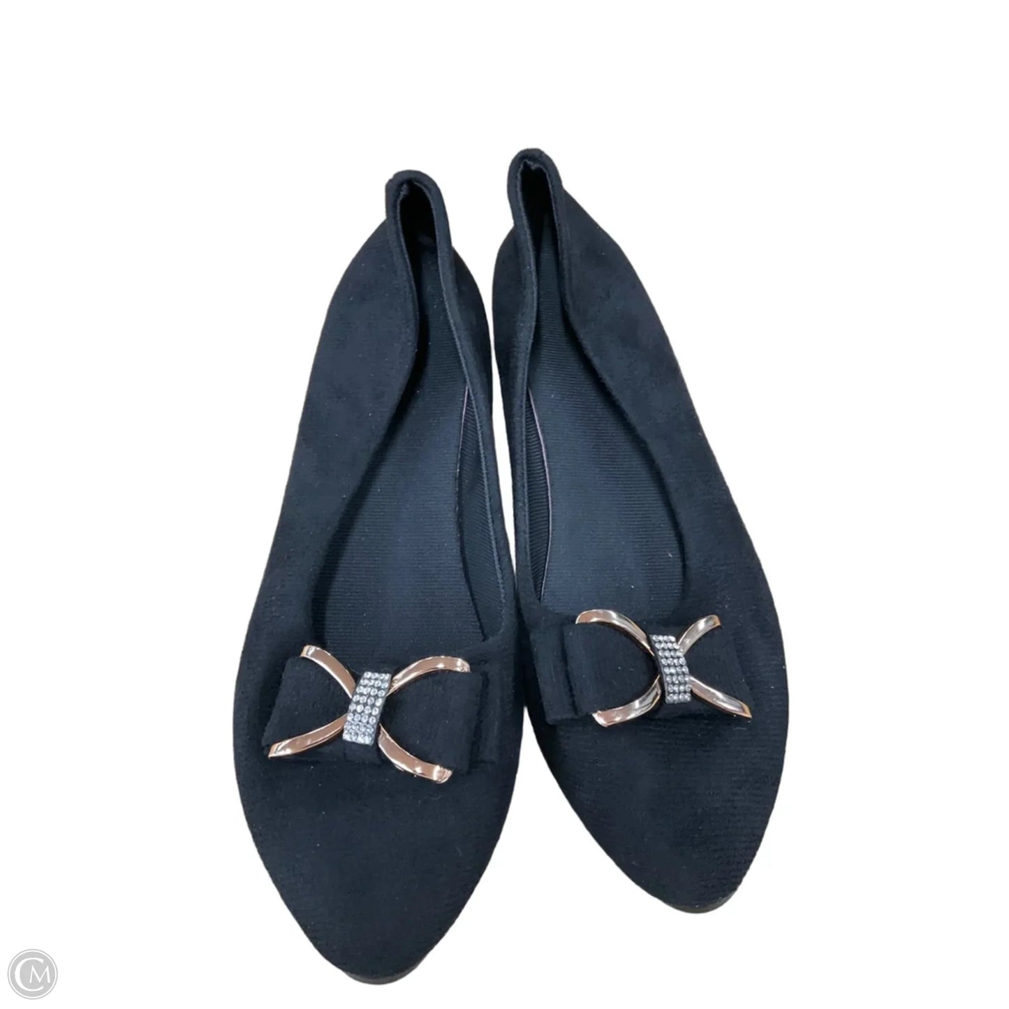 Sandals Flats By Clothes Mentor In Black, Size: 9